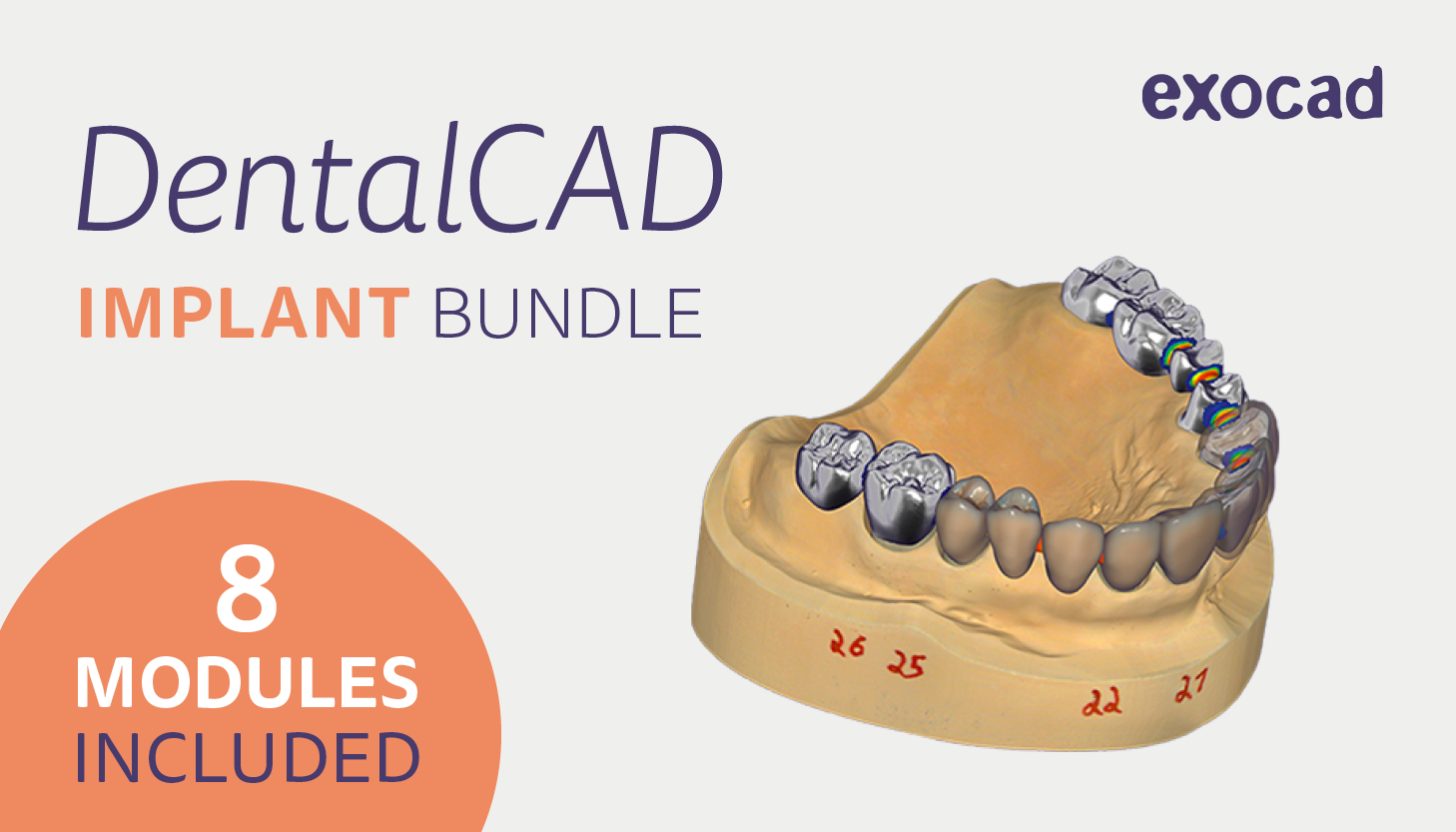 Module Tooth library Exocad
