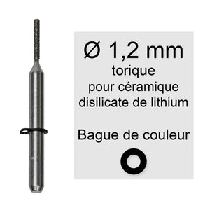 Rotatifs 1,2 mm torique VHF machines K5 / S2 / S5 / R5 / S1 pour céramique / disilicate de lithium